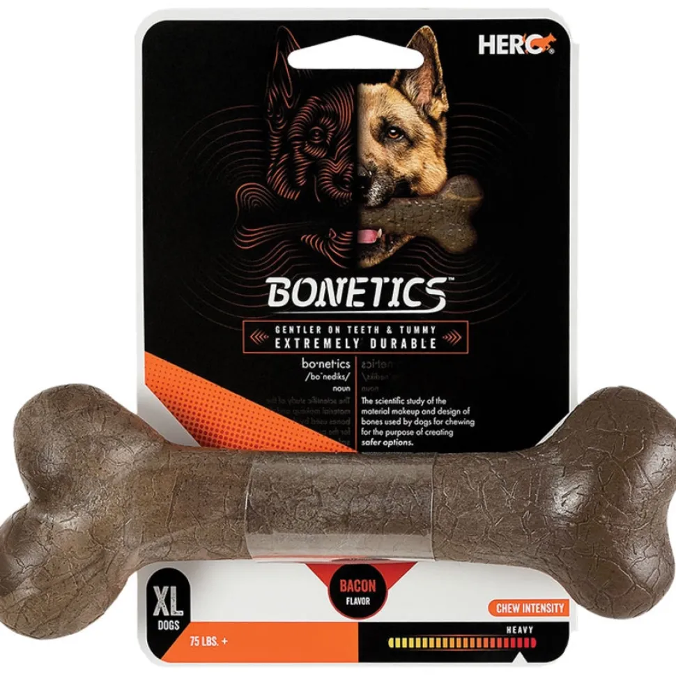 Hero Bonetics Femur Bone Bacon Flavored Chewy Dog Toy - Extra Large