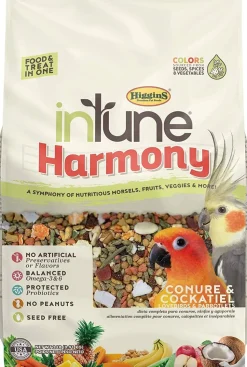 Higgins Intune Natural Harmony Conure and Cockatiel Bird Food - 2 Lbs