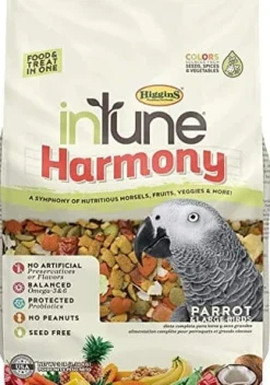 Higgins Intune Natural Harmony Parrot Bird Food - 3 Lbs