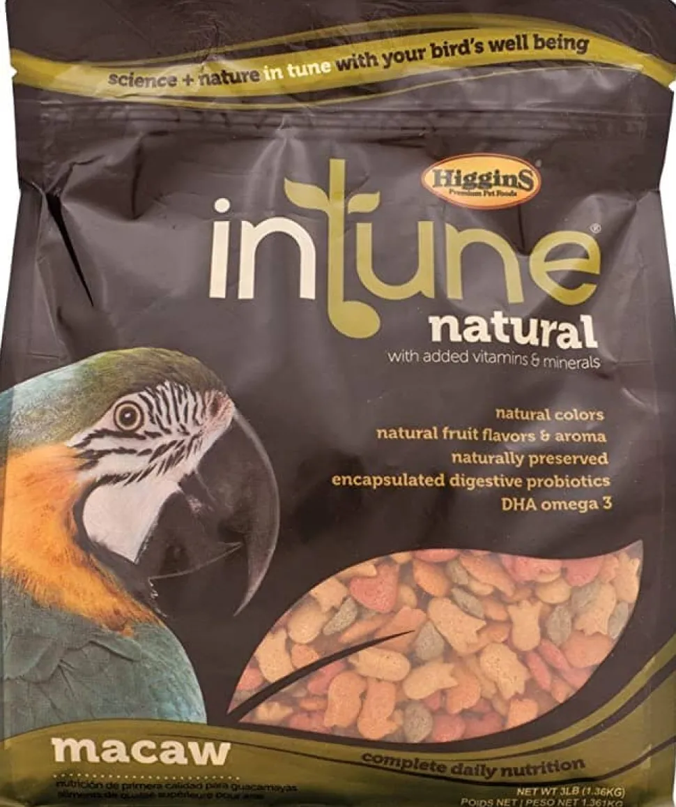 Higgins Intune Natural Macaw Bird Food - 40 Lbs