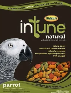Higgins Intune Natural Parrot Bird Food - 18 Lbs