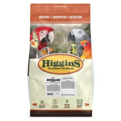 Higgins Natural Australian Australian Small Hookbills Bird Food - 25 Lbs