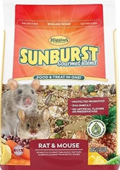 Higgins Sunburst Gourmet Diet 2.5 Rat & Mouse Small Animal Food - 2.5 Lbs
