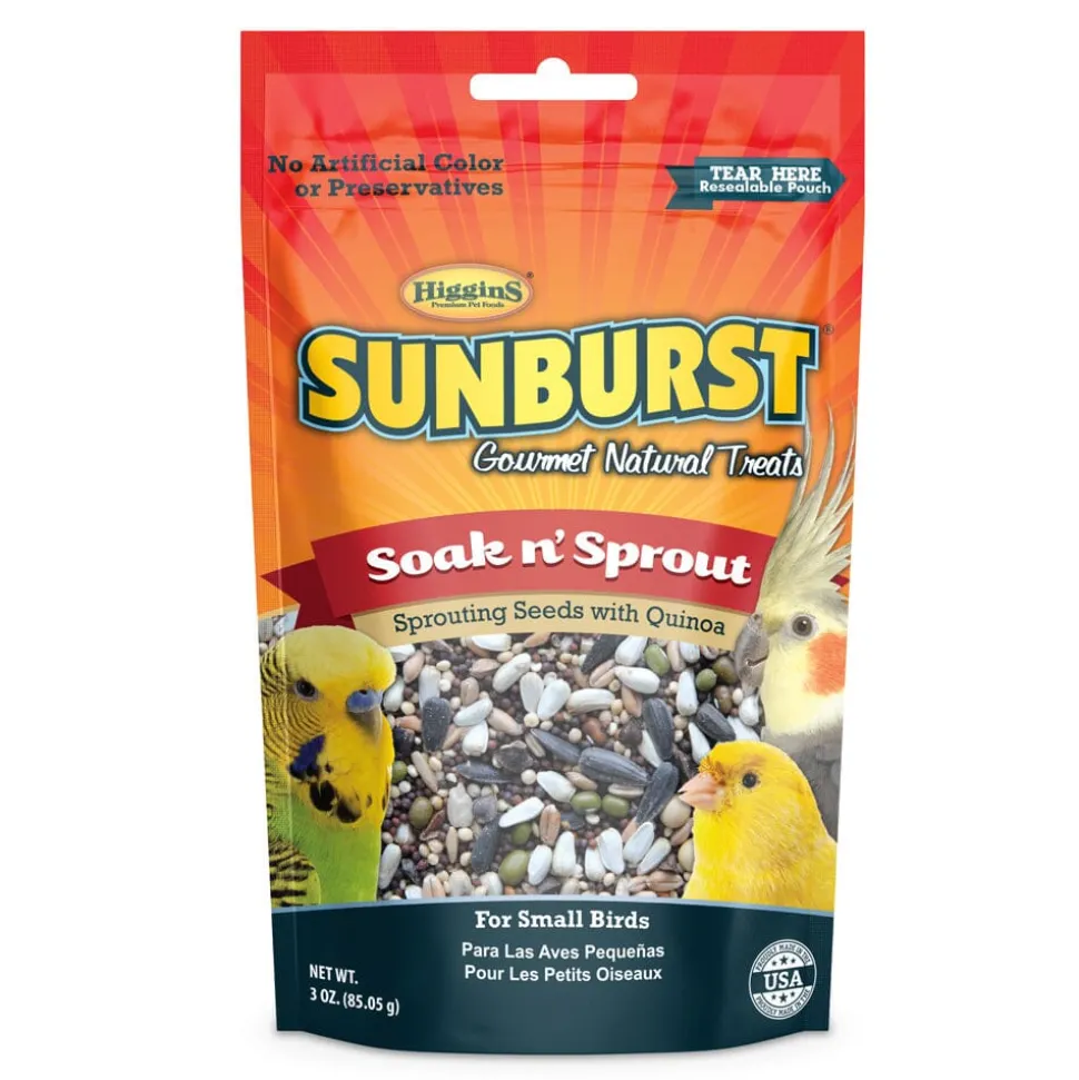 Higgins Sunburst Gourmet Soak n Sprout Bird Treat Sticks - 3 Oz