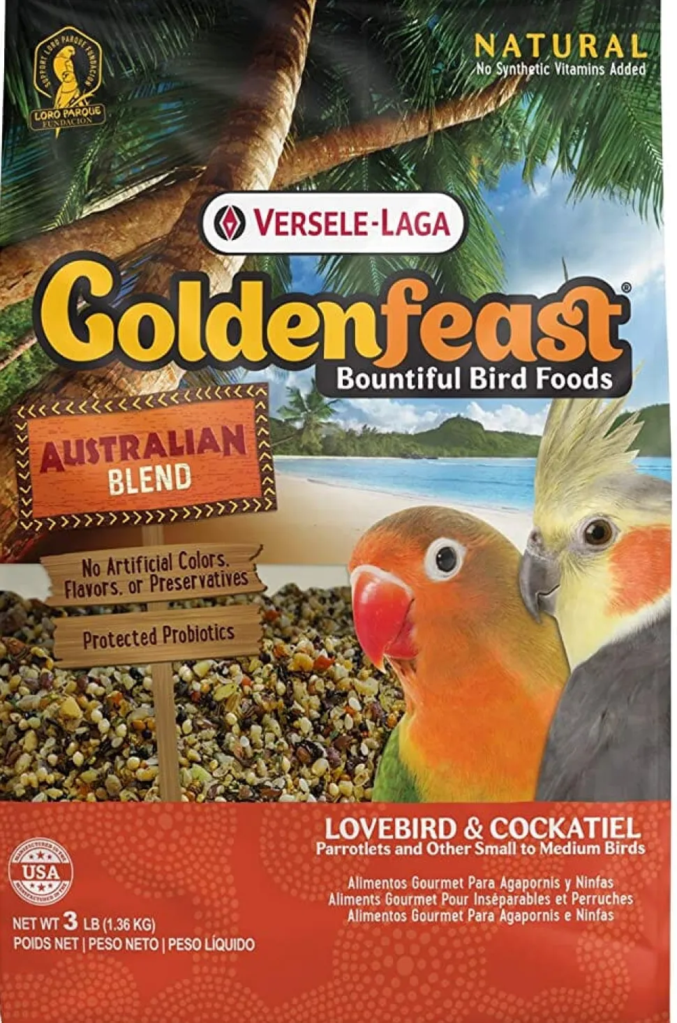 Higgins VL Goldenfeast Australian Bird Food - 3 Lbs