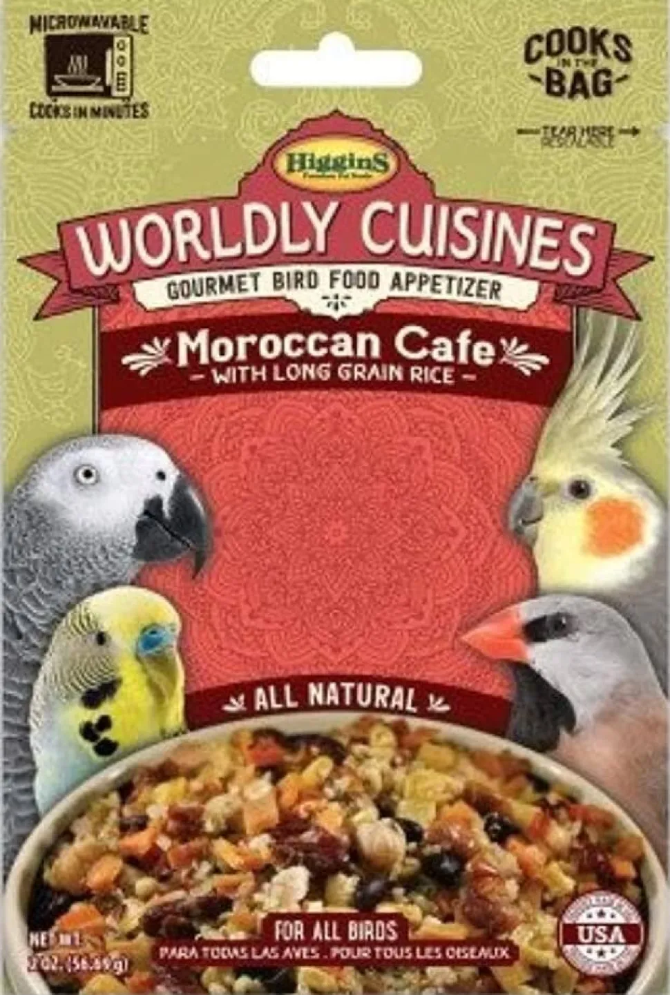 Higgins Worldly Cuisines Morrocan Café Bird Food - 2 Oz