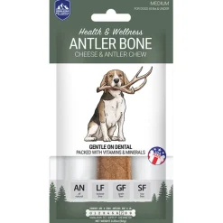 Himalayan Dog Chew Antler Bone Cheese Flavored Chew Dog Treat - Medium 3.25 Oz