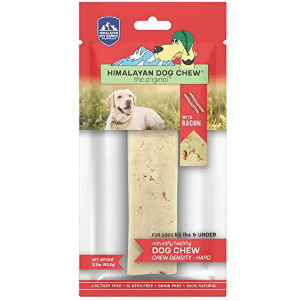 Himalayan Dog Chew Bacon Large Natural Dog Chews - 3.3 oz Bag (for dogs 55 lbs & under)