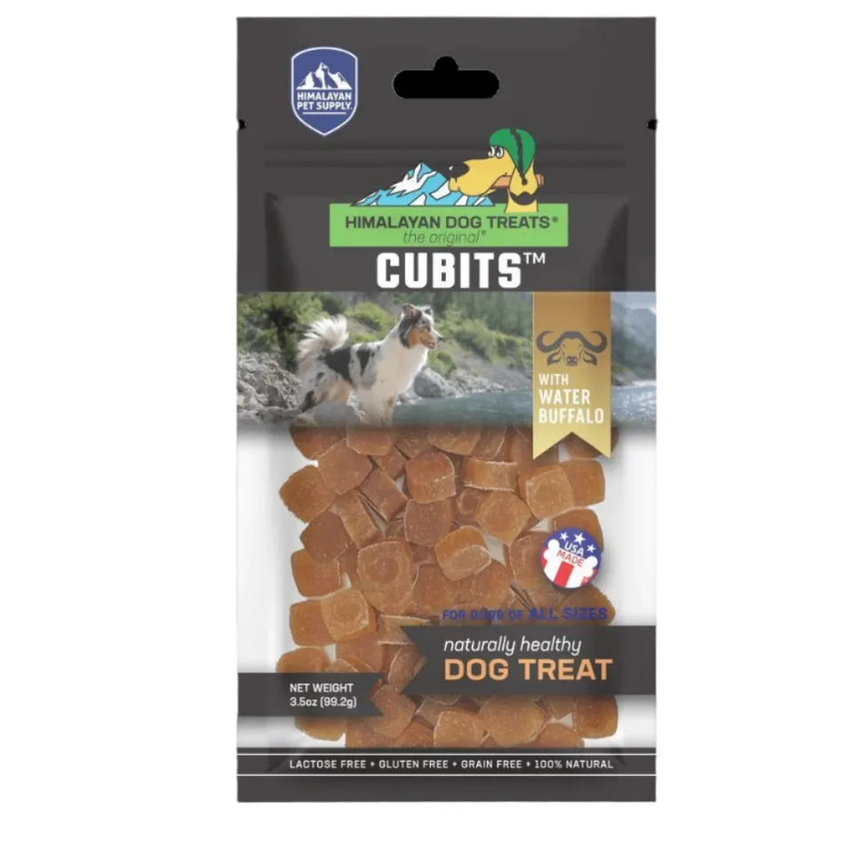 Himalayan Dog Chew Cubits with Water Buffalo Natural Dog Chews - 3.5 oz Bag