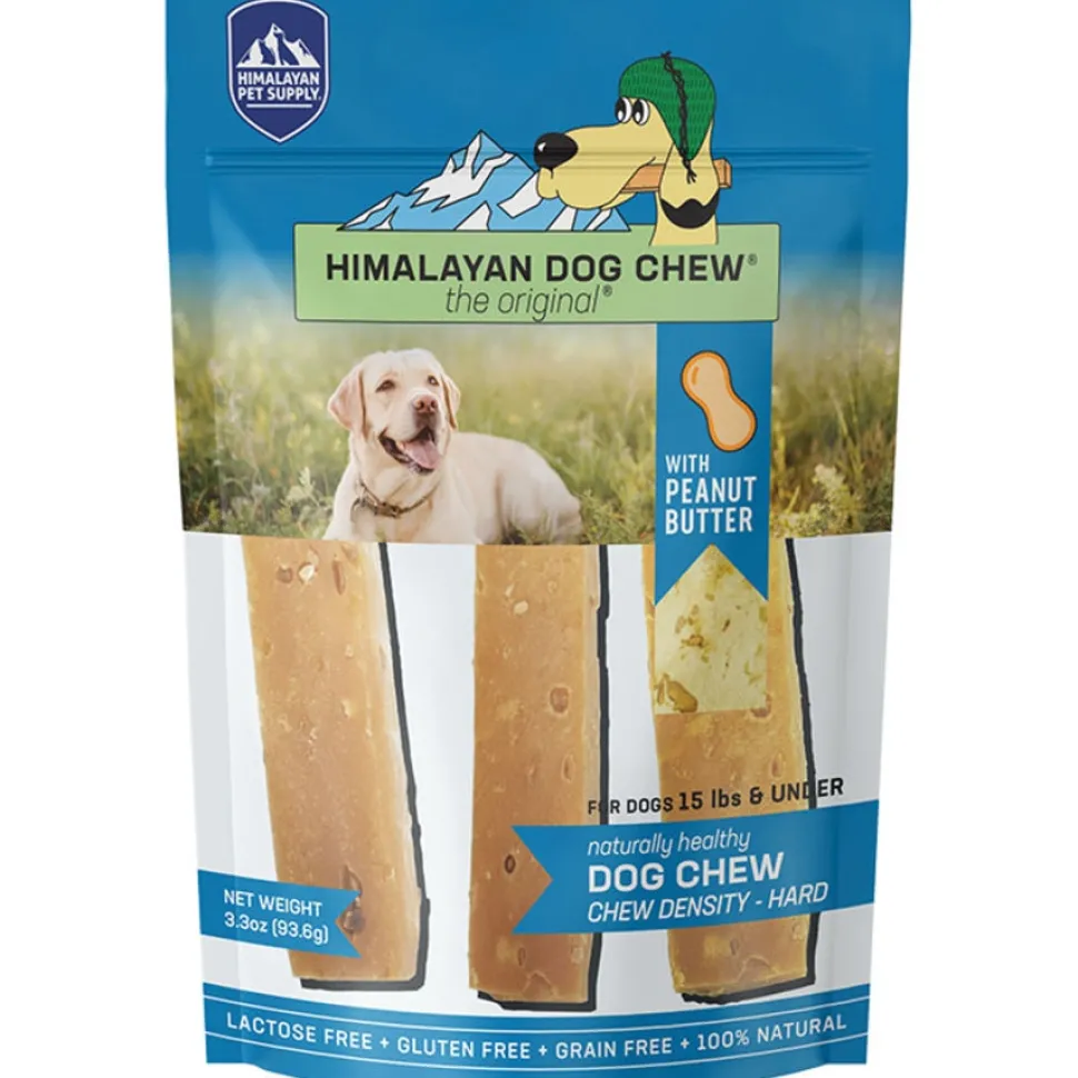 Himalayan Dog Chew Original Yak Cheese Peanut Butter Flavored Dog Chews