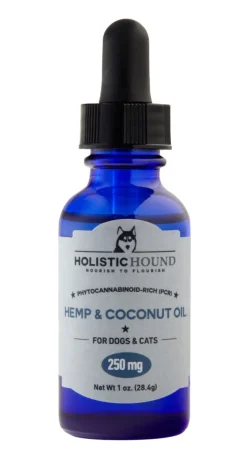 Holistic Hound Dog and Cat Broad Spectrum CBD Coconut Extract - 250MG