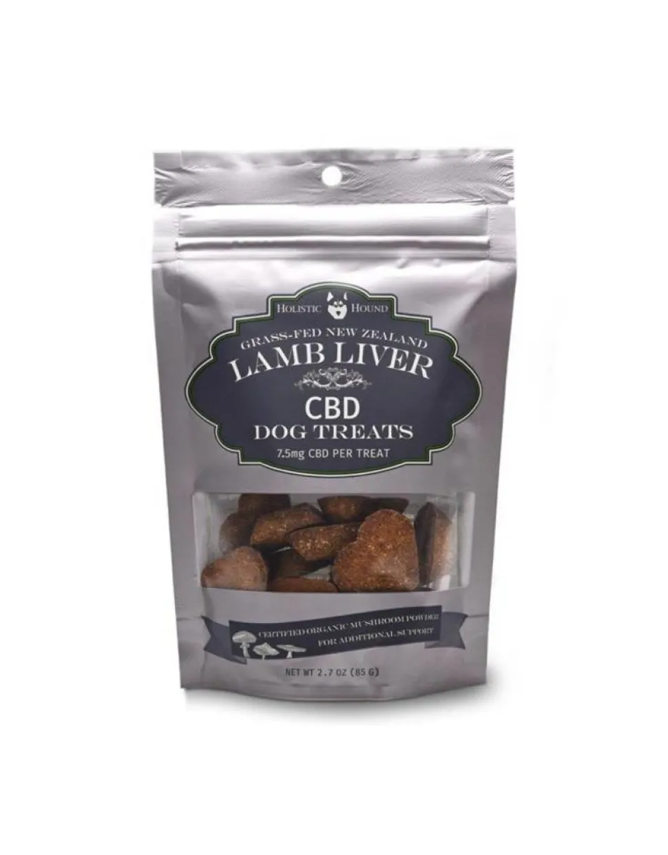 Holistic Hound Full Spectrum Soft and Chewy CBD Dog Treats Shroom Lamb 7.5MG - 2.7 Oz