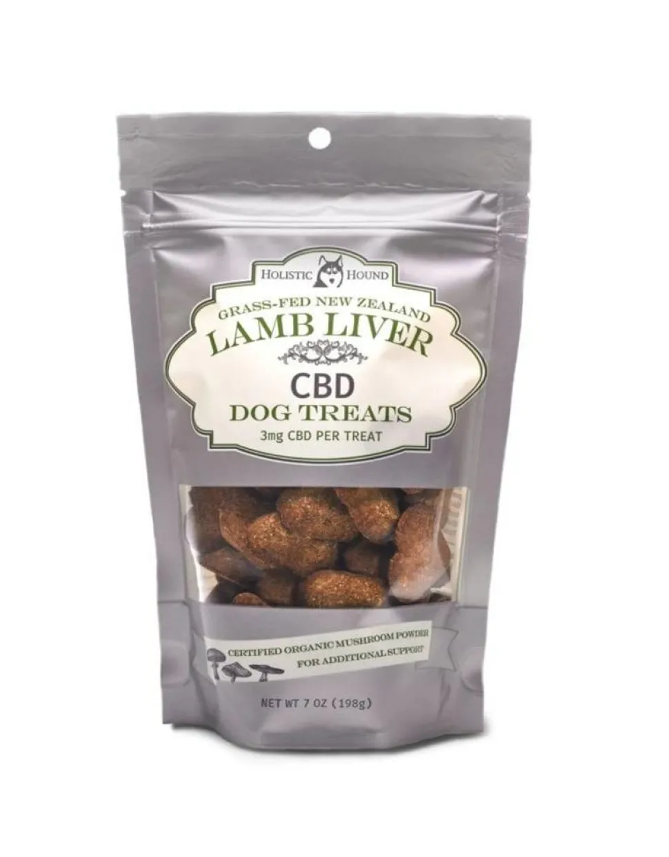 Holistic Hound Full Spectrum Soft and Chewy CBD Dog Treats Shroom Lamb 3MG - 7 Oz