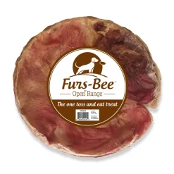 Home Range Furs-Bee Beef Bladder Disc Natural Dog Chews - Case of 15
