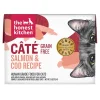 Honest Kitchen Cate Grain-Free Salmon and Cod Pate Wet Cat Food Pouch - 2.8 Oz - Case of 12