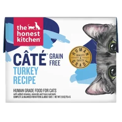 Honest Kitchen Cate Grain-Free Turkey Pate Wet Cat Food Pouch - 2.8 Oz - Case of 12