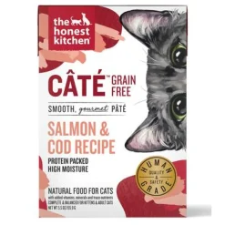 Honest Kitchen CATE Salmon Cod Wet Cat Food - 5.5 Oz - Case of 12