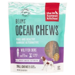 Honest Kitchen Dog BEAMS Ocean Chews Wolffish Fish Skins - Small - 3.2 Oz