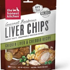 Honest Kitchen Dog Biscuits Gourmet BBQ Liver CHIPS Chicken - 4 Oz