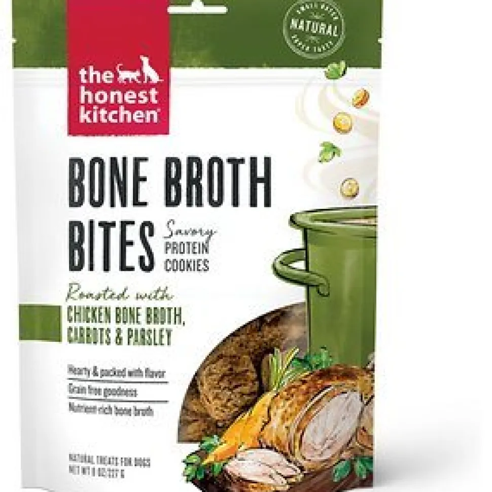 Honest Kitchen Dog Biscuits Bones Broth Bites Chicken - 8 Oz