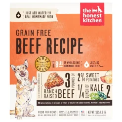 Honest Kitchen Grain-Free Beef Dehydrated Dog Food - 2 lbs BOX