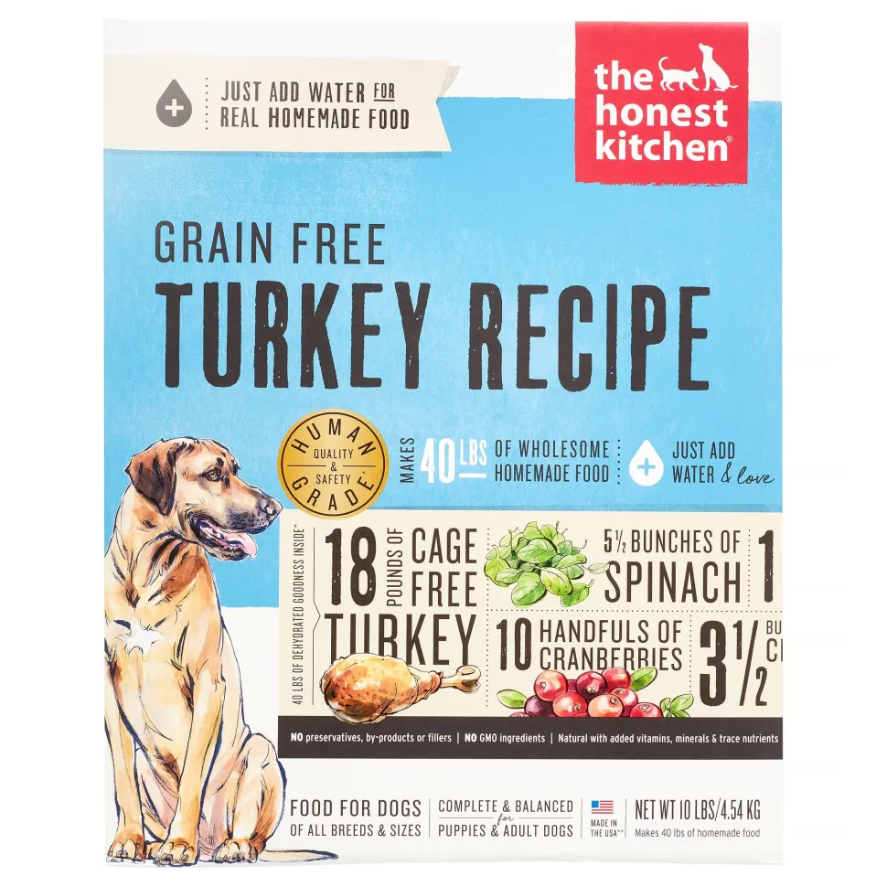Honest Kitchen Grain-Free Turkey Dehydrated Dog Food - 10 lb Box