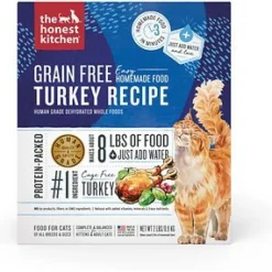 Honest Kitchen Grain-Free Dehydrated Cat Food Turkey - 2 lbs