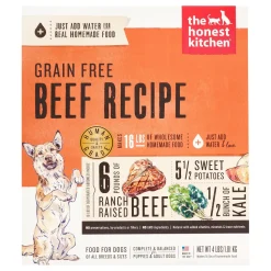 Honest Kitchen Grain-Free Beef Dehydrated Dog Food - 4 lbs BOX