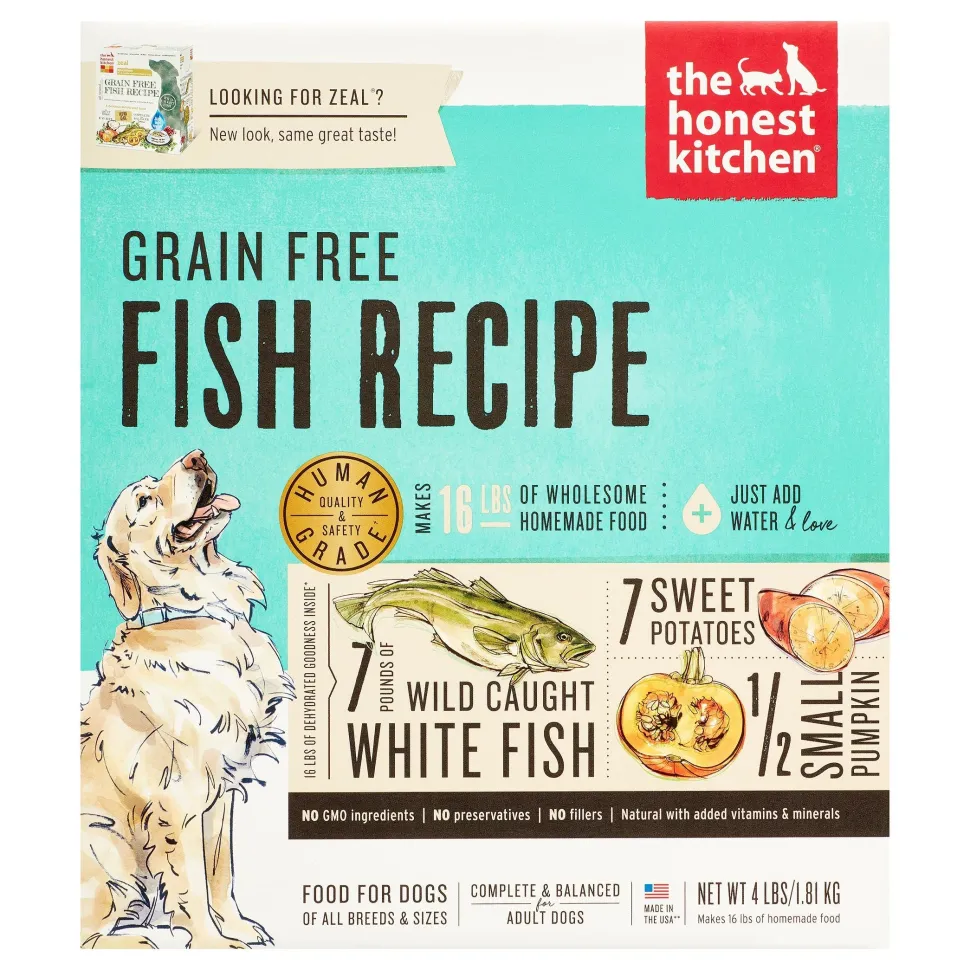 Honest Kitchen Grain-Free Fish Dehydrated Dog Food - 4 lbs BOX