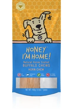 Honey I'm Home Natural Honey Coated Horn Core Buffalo Dog Chews