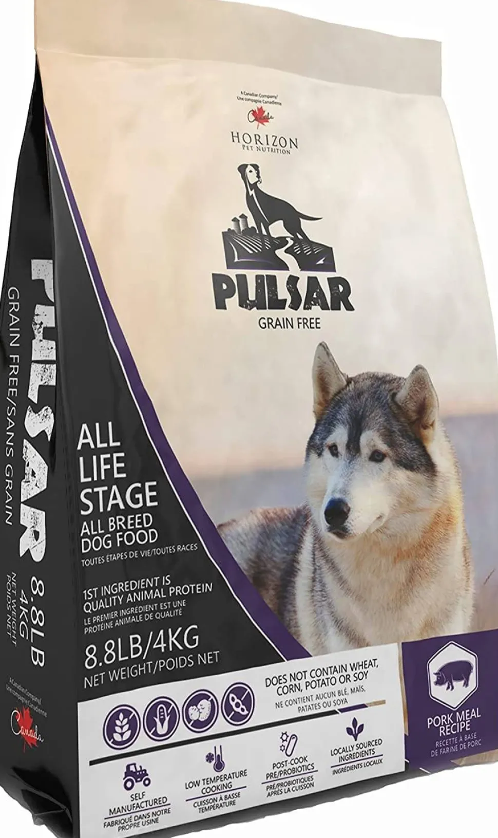 Horizon Pulsar Grain Free Pork Dry Dog Food - 8.8 lb Bag