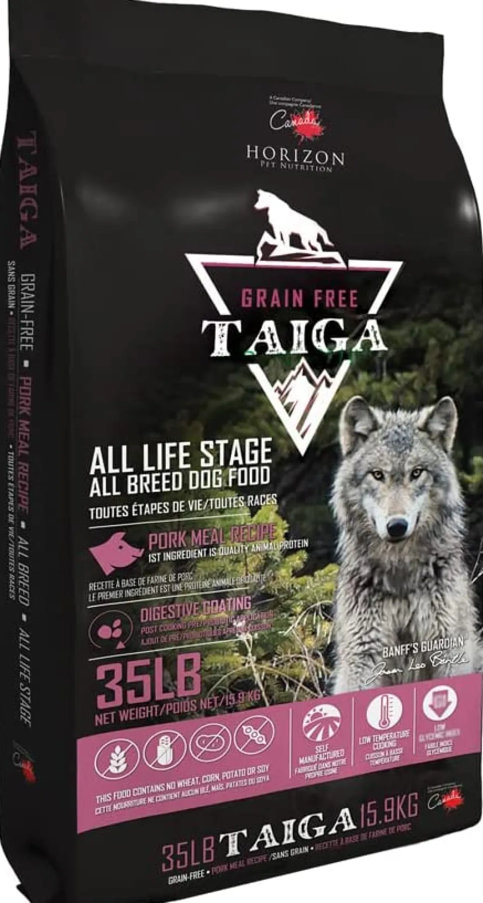 Horizon Taiga Grain-Free Pork Dry Dog Food - 35 lb Bag