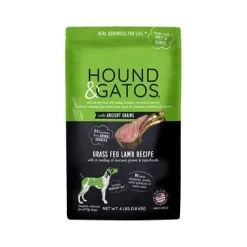 Hound and Gatos Ancient Grain Lamb Dry Dog Food - 4 lbs