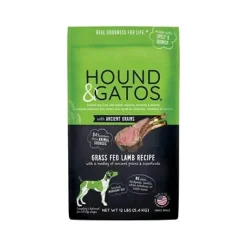 Hound and Gatos Ancient Grain Lamb Dry Dog Food - 12 lbs