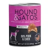 Hound and Gatos Grain-Free Pork Liver Pate Canned Dog Food - 13 Oz - Case of 12