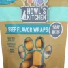 Howl's Kitchen Beef and Cheese Flavor Wrap Soft and Chewy Dog Treats - 12 Oz
