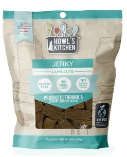 Howl's Kitchen Probiotic Formula Digestive Support Lamb Jerky Cuts Dog Treats - 6.5 Oz