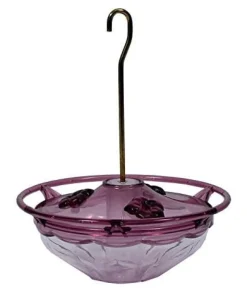 Hummzinger Blossom Hummingbird Feeder - Plum/Clear - 5 Oz Cap