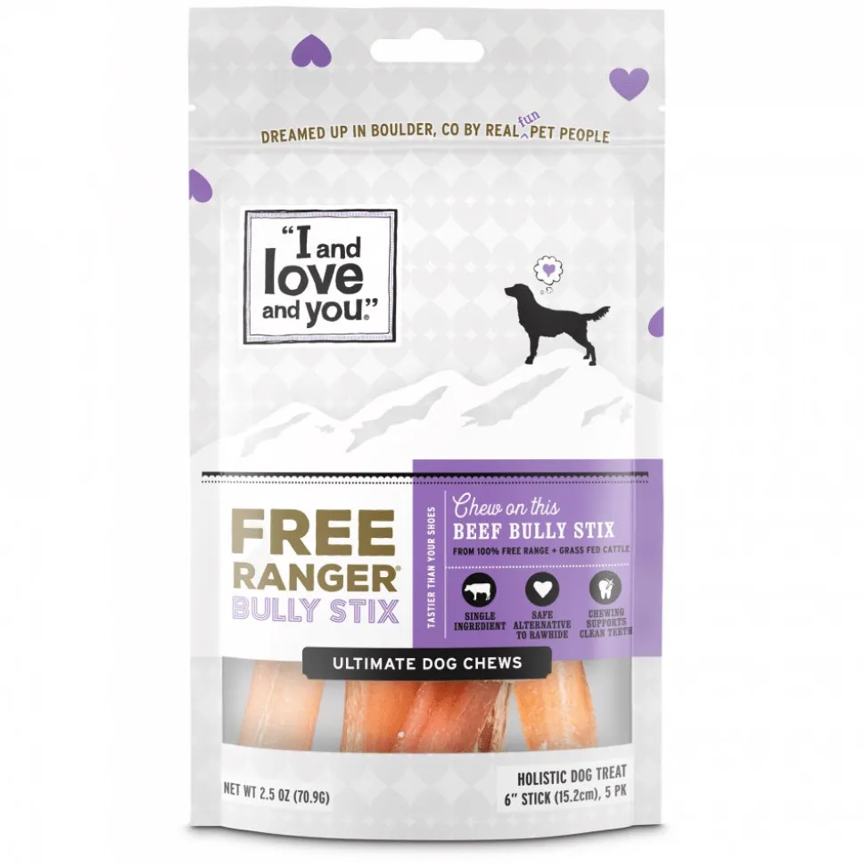I and Love and You Free Grain Free Ranger Bully Stix Dog Treats