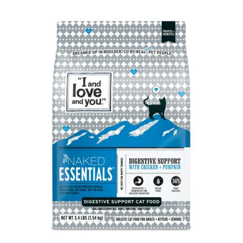 I and Love and You Naked Essentials Digestive Support Chicken & Pumpkin Dry Cat Food