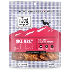 I And Love And You Nice Jerky Grain Free Chicken & Salmon Dog Treats