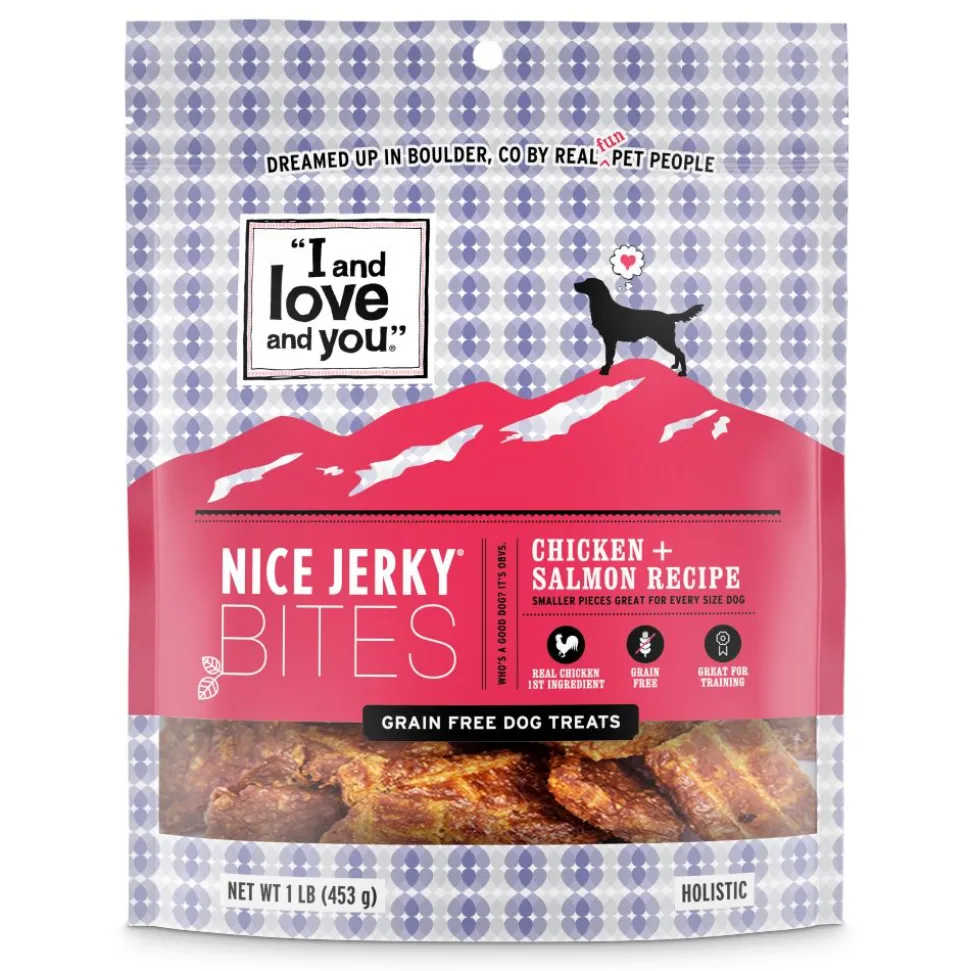I And Love And You Nice Jerky Grain Free Chicken & Salmon Dog Treats