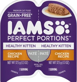 Iams Perfect Portions Kitten Chicken Pate Canned Cat Food - 2.6 oz - Case of 24