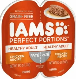 Iams Perfect Portions Original Chicken Pate Canned Cat Food - 2.6 oz - Case of 24