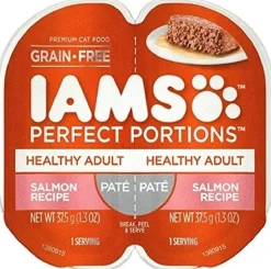 Iams Perfect Portions Original Salmon Pate Canned Cat Food - 2.6 oz - Case of 24
