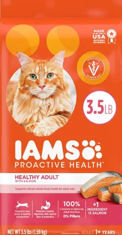Iams ProActive Health Adult Salmon & Tuna Dry Cat Food - 3.5 lb Bag
