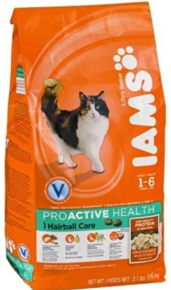 Iams ProActive Health Hairball Care Dry Cat Food - 3.5 lb Bag