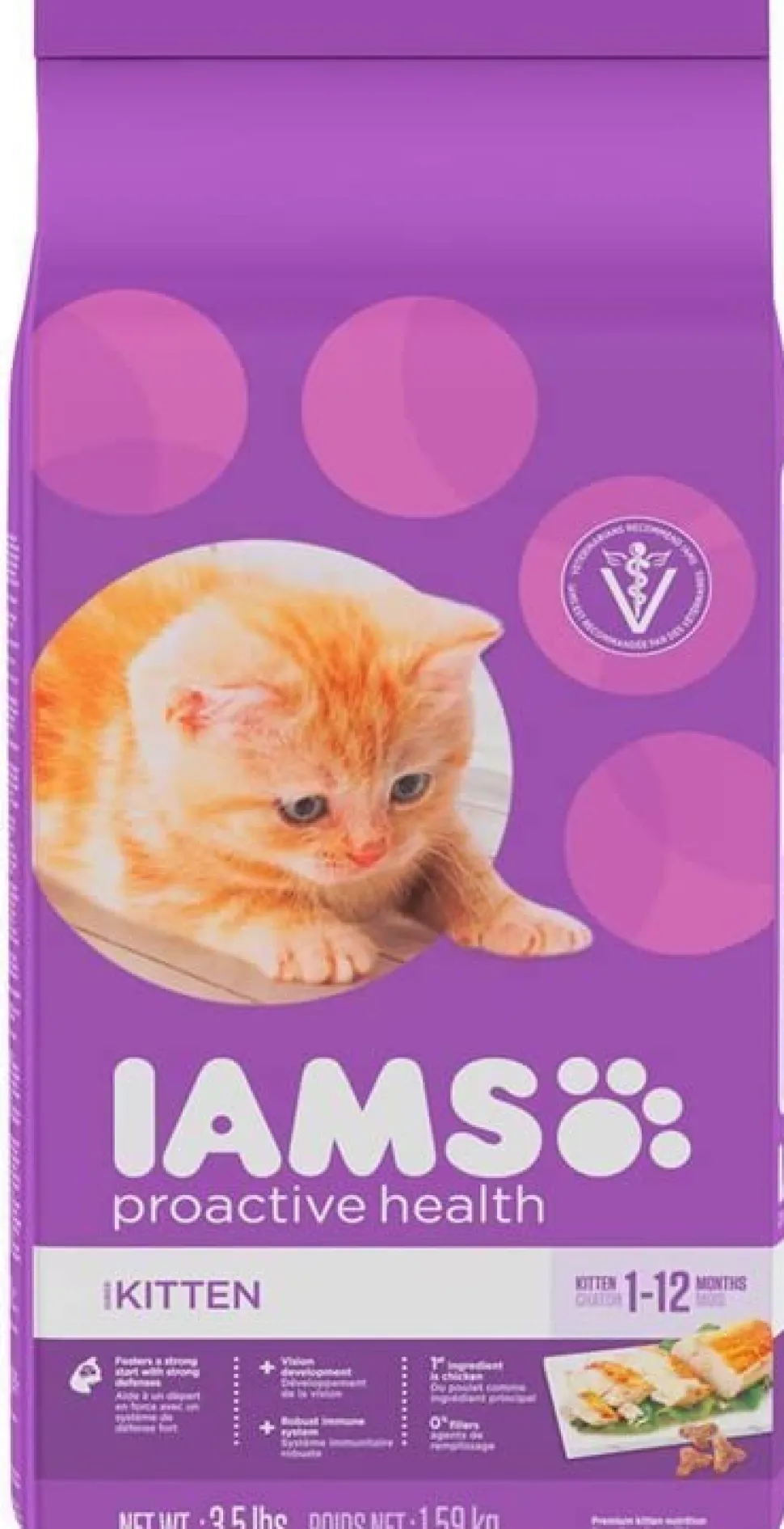 Iams ProActive Health Healthy Kitten Dry Cat Food - 3.5 lb Bag