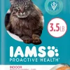 Iams ProActive Health Indoor Weight & Hairball Care Salmon Dry Cat Food - 3.5 lb Bag