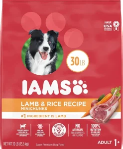 Iams ProActive Health Lamb & Rice Mini Chunks Adult Dry Dog Food - 30 lb Bag
